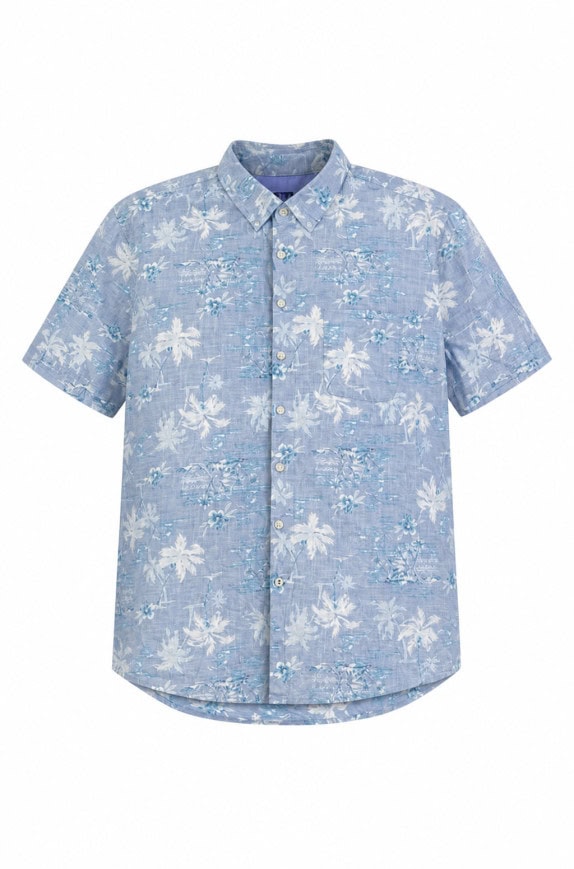 GEORGE ΑΝΟΙΧΤΟΜΠΛΕ ΠΟΥΚΑΜΙΣΟ FLORAL ΑΝΤΡΙΚΟ PRE OWNED XL