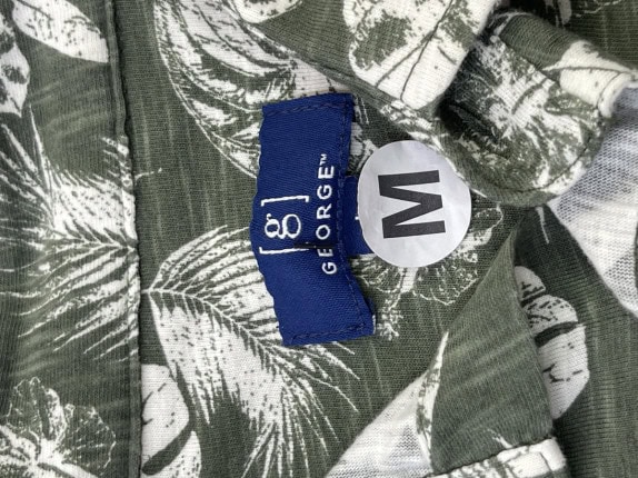 GEORGE  ΠΟΥΚΑΜΙΣΟ TROPICAL ΠΡΑΣΙΝΟ ΑΝΤΡΙΚΟ PRE OWNED M