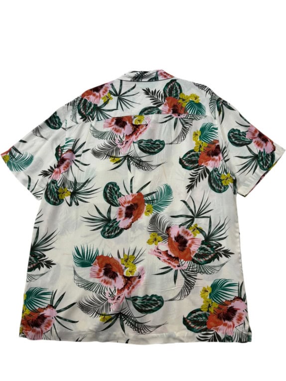 GEORGE ΠΟΥΚΑΜΙΣΟ TROPICAL OFF WHITE ΑΝΤΡΙΚΟ PRE OWNED M