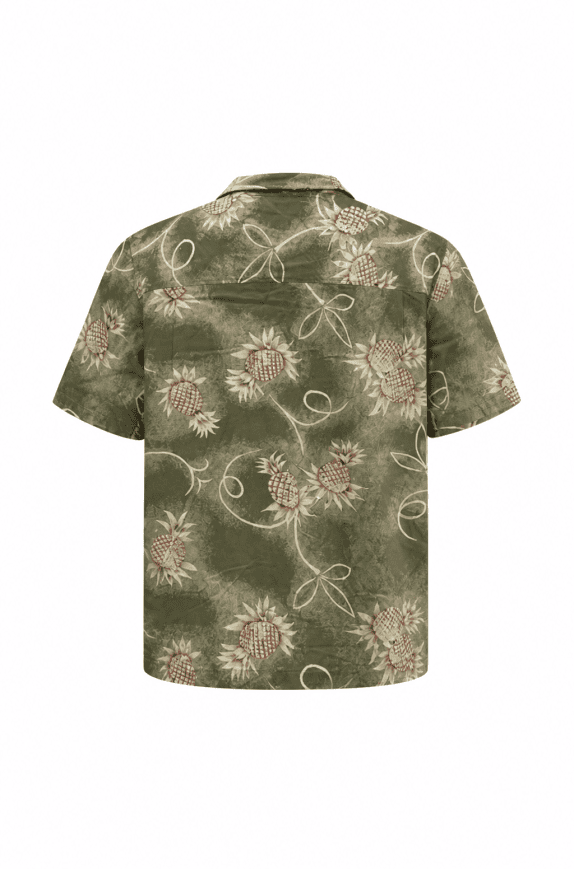 GEORGE CAMICIA TROPICALE OLIVA UOMO PRE OWNED M