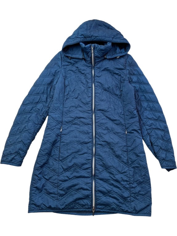 GEOX ΚΑΠΙΤΟΝΕ ΠΑΛΤΟ ΜΕ ΚΟΥΚΟΥΛΑ MINIMAL NAVY ΓΥΝΑΙΚΕΙΟ PRE OWNED S
