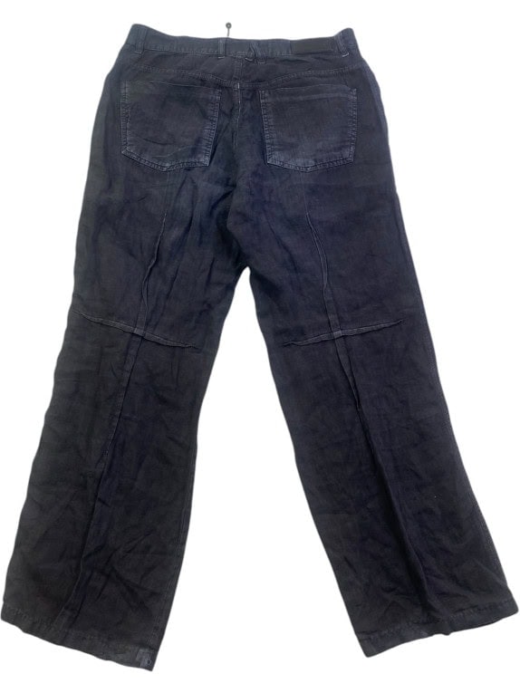 GF FERRE PANTS WIDE LEG WASHED BLACK WOMENS PRE OWNED M