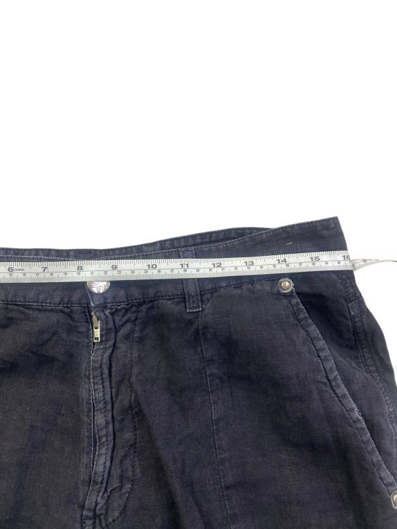 GF FERRE PANTS WIDE LEG WASHED BLACK WOMENS PRE OWNED M