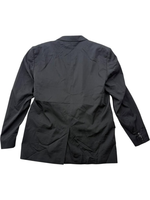 GF FERRÉ Σακάκι Vintage Ριγέ Μαύρο Ανδρικό L/XL