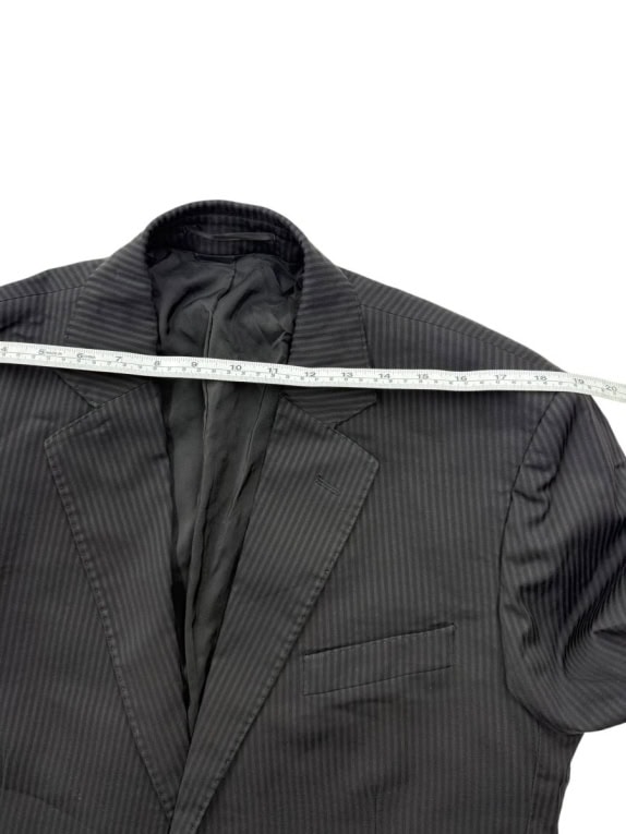 GF FERRÉ Σακάκι Vintage Ριγέ Μαύρο Ανδρικό L/XL