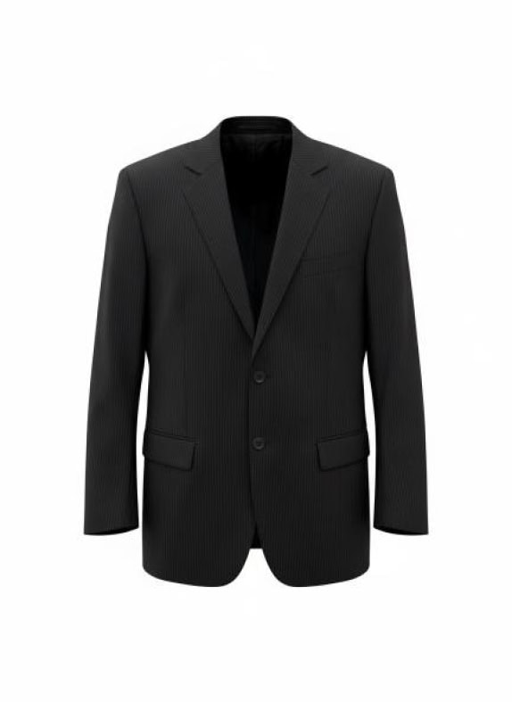 GF FERRÉ Σακάκι Vintage Ριγέ Μαύρο Ανδρικό L/XL
