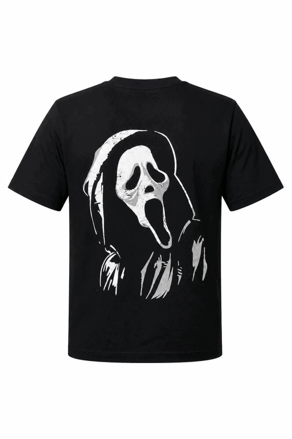 GHOSTFACE GRAPHIC TEE CHARCOAL MEN PRE OWNED S
