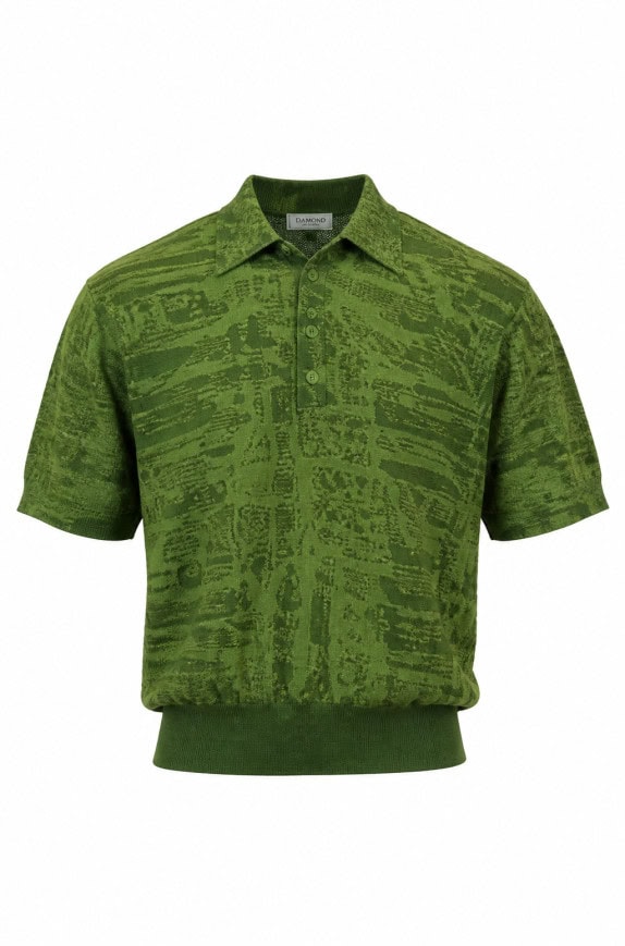 GRAN SASSO 90s RETRO  SHIRT GREEN UNISEX PRE OWNED M