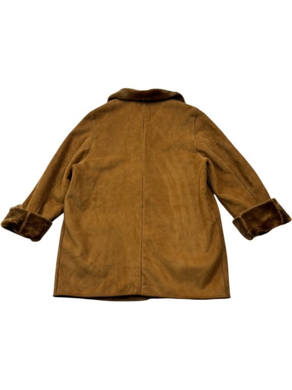 GIL BRET CAPPOTTO SHEARLING VINTAGE CAMMELLO DONNA PRE OWNED XL