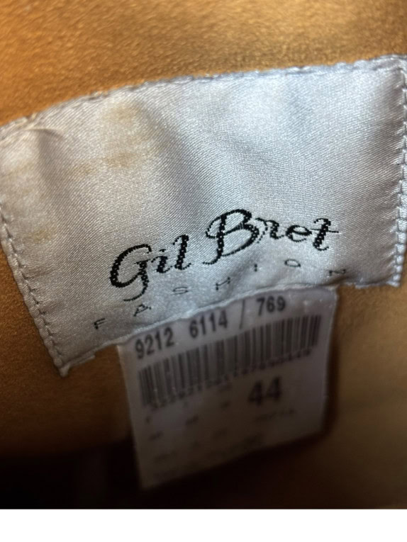 GIL BRET CAPPOTTO SHEARLING VINTAGE CAMMELLO DONNA PRE OWNED XL