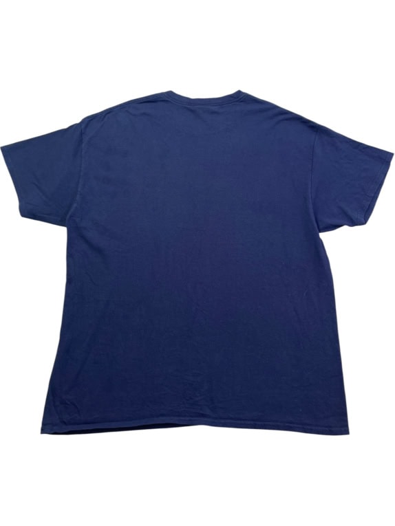 GILDAN GRAPHIC TEE COLLEGIATE NAVY MENS PRE OWNED XL