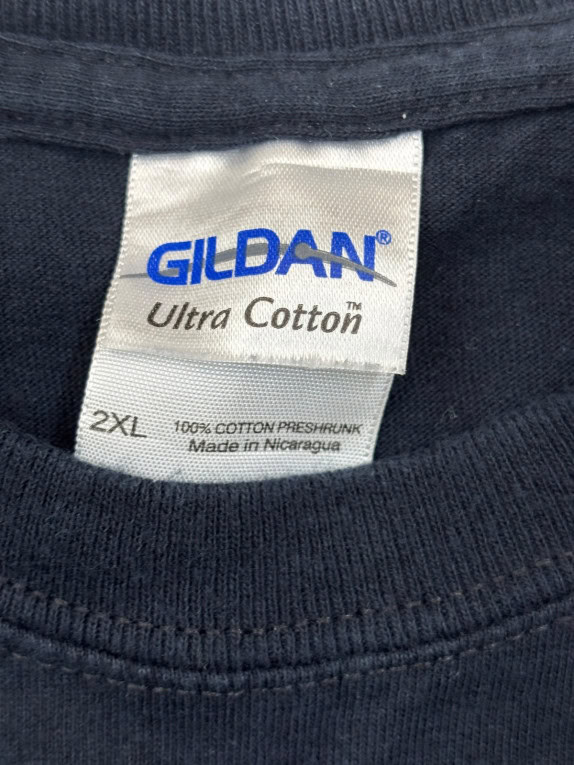 GILDAN T SHIRT GRAFICA RACING NERA UNISEX PRE OWNED XXL