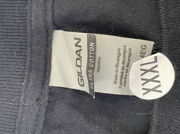GILDAN GRAPHIC TEE SPORTSWEAR BLACK MEN PRE OWNED XXXL