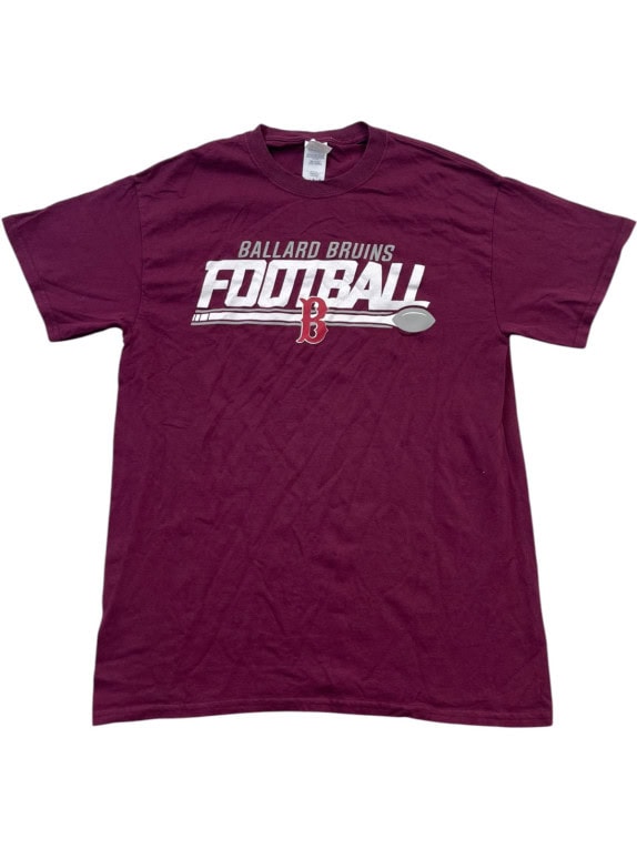 GILDAN T SHIRT GRAPHIC SPORTSWEAR BORDEAUX UOMO PRE OWNED M