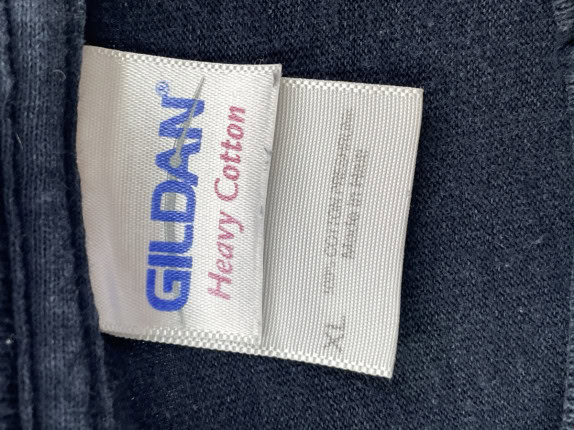 00s GILDAN GRAPHIC TEE STREETWEAR NERO UOMO PRE OWNED XL