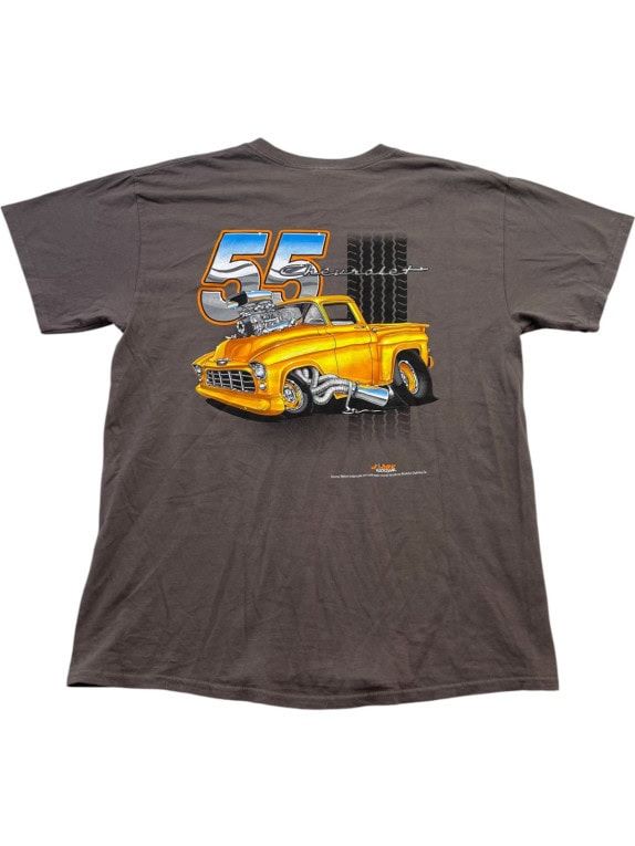 GILDAN GRAPHIC TEE VINTAGE BROWN UOMO PRE OWNED M