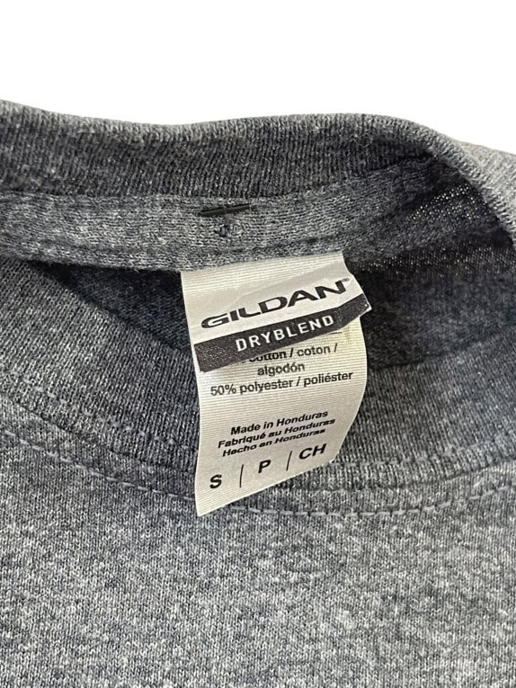 GILDAN GRAPHIC TEE RACING CHARCOAL UNISEX PRE OWNED S