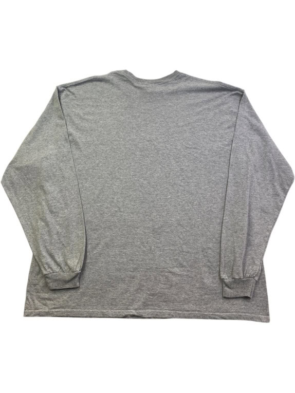 GILDAN LONGSLEEVE GRAPHIC TEE GRIGIO UOMO PRE OWNED XXL