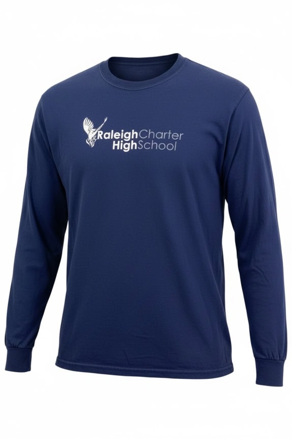 GILDAN ΜΠΛΟΥΖΑ ΜΑΚΡΥΜΑΝΙΚΗ RALEIGH CHARTER LOGO ΜΠΛΕ UNISEX L