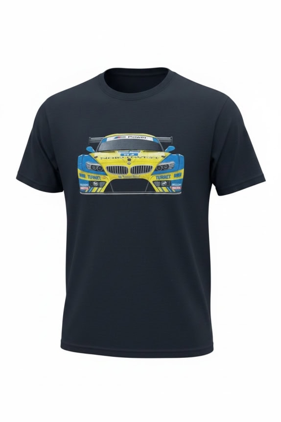Gildan T-Shirt Big Print Navy Blue Unisex L