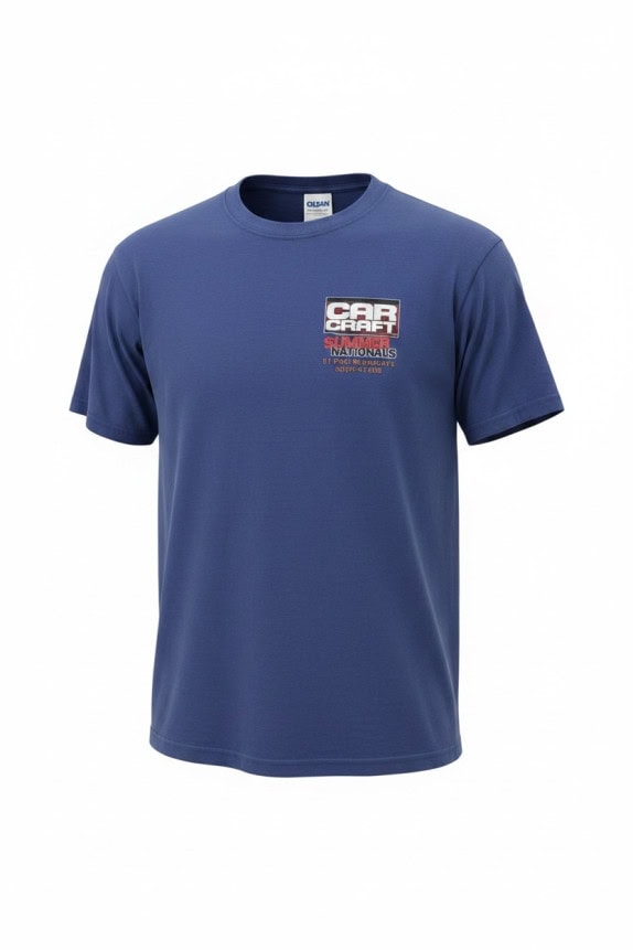 GILDAN GRAPHIC T SHIRT BLUE UNISEX PRE OWNED L