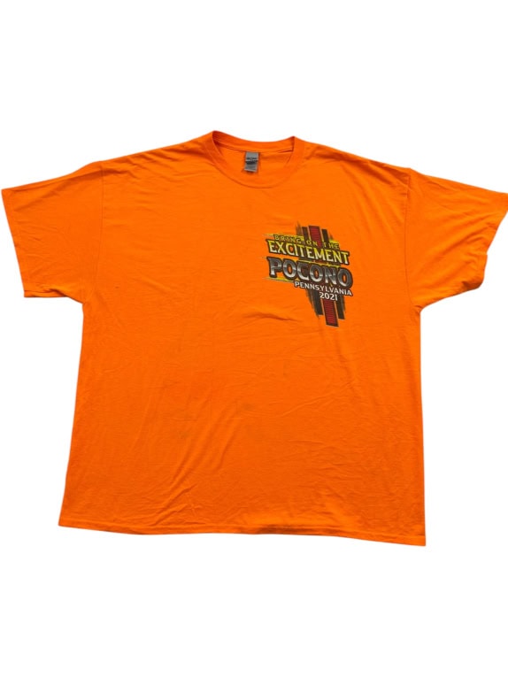 Gildan T-Shirt Print Orange Unisex 2XL