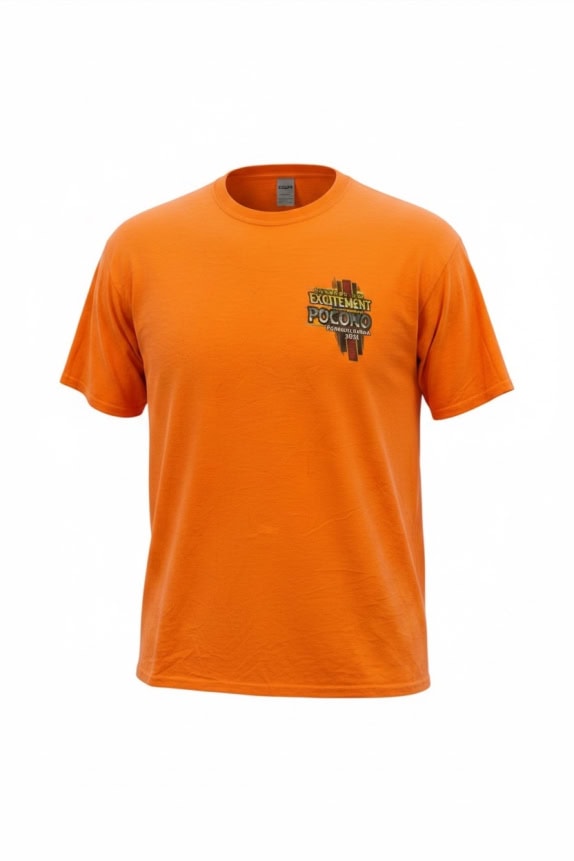 Gildan T-shirt stampata arancione unisex 2XL