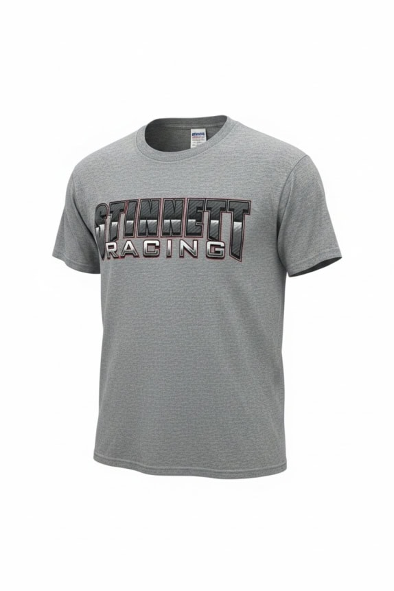 Gildan T-Shirt Racing Big Logo Grigio Unisex M