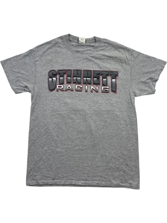 Gildan T-Shirt Racing Big Logo Grigio Unisex M
