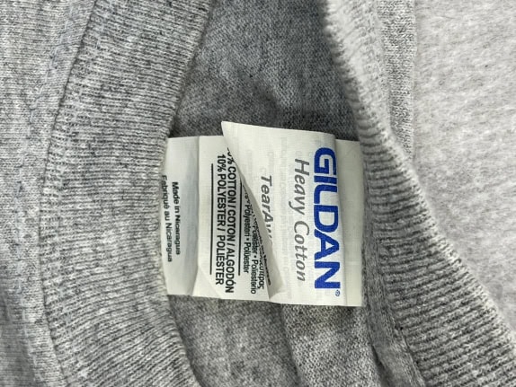Gildan T-Shirt Racing Big Logo Grigio Unisex M