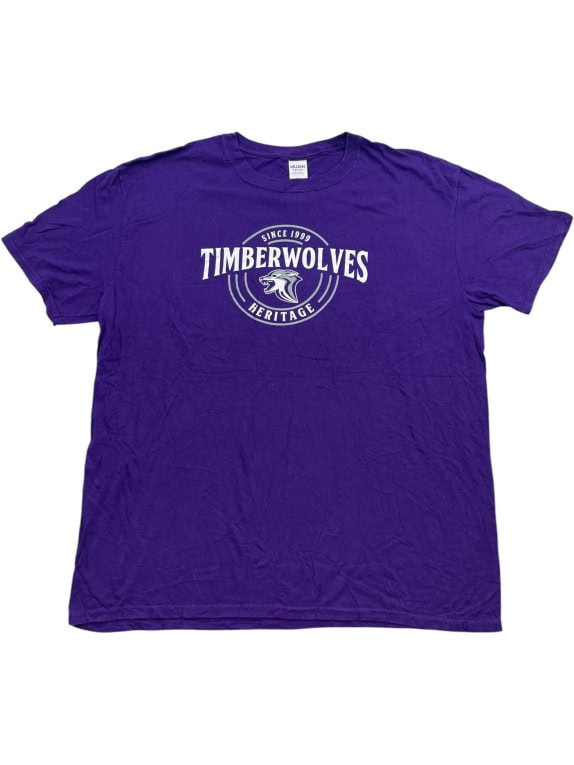 Gildan T-Shirt Timberwolves Big Logo Μωβ Unisex XL