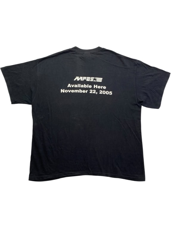 GILDAN T-SHIRT VINTAGE 2005 WAR OF THE WORLDS MOVIE LOGO BLACK MENS XL