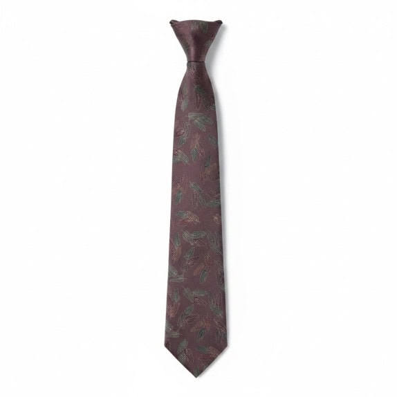 GIORGIO ARMANI SILK TIE CLASSIC BURGUNDY MENS PRE OWNED