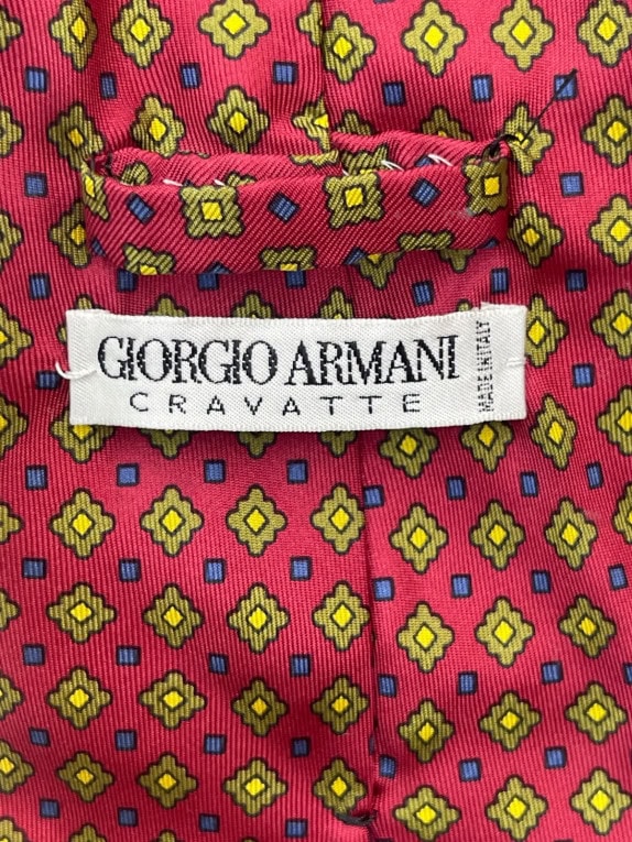 GIORGIO ARMANI CRAVATTA CLASSICA BORDEAUX UOMO PRE OWNED