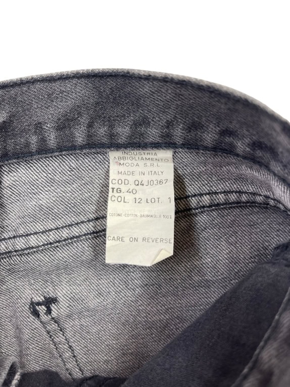 Giorgio Armani Junior Denim Pants Vintage Logo Grey Women’s XS