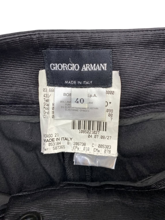 GIORGIO ARMANI ΠΑΝΤΕΛΟΝΙ ΥΦΑΣΜΑΤΙΝΟ VINTAGE BORGO 21 ΜΑΥΡΟ ΓΥΝΑΙΚΕΙΟ S