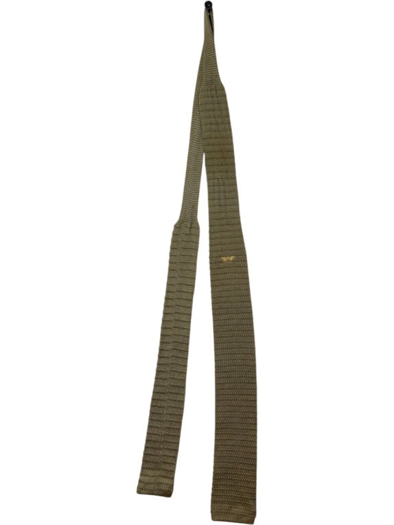 GIORGIO ARMANI ΠΛΕΚΤΗ ΓΡΑΒΑΤΑ MINIMAL ΛΑΔΙ ΑΝΤΡΙΚΟ PRE OWNED