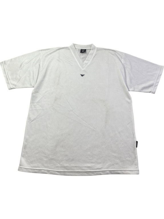 GIORGIO ARMANI T SHIRT MINIMAL BIANCA UOMO PRE OWNED XL