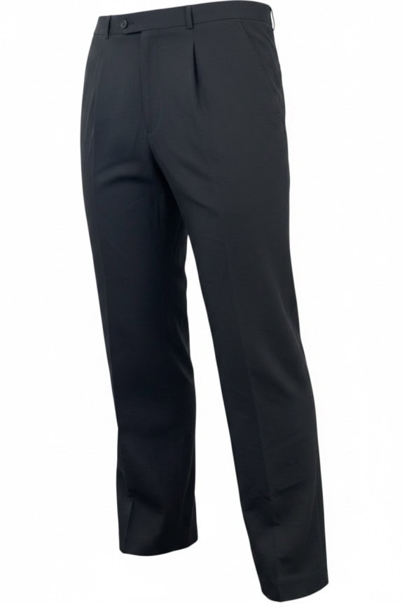 GIORGIO ARMANI ΥΦΑΣΜΑΤΙΝΟ ΠΑΝΤΕΛΟΝΙ CLASSIC ΜΑΥΡΟ ΑΝΤΡΙΚΟ PRE OWNED L