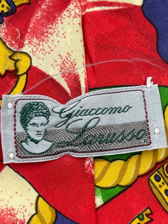 GIOVANNA LANCINI TIE GRAPHIC MULTICOLOR MEN PRE OWNED