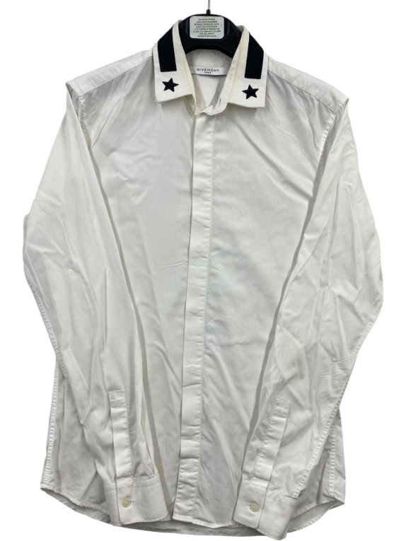 GIVENCHY CAMICIA CON STELLE BIANCA DA UOMO S