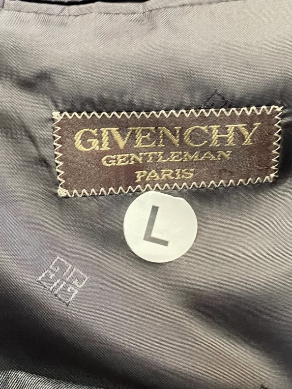 GIVENCHY BLAZER CLASSICO GRIGIO UOMO PRE OWNED L