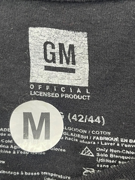 GM GRAPHIC TEE RETRO NERO UOMO PRE OWNED M