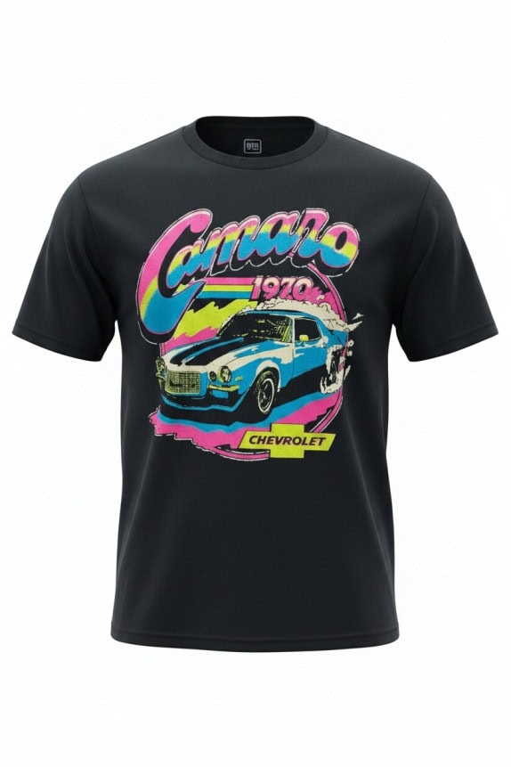 GM GRAPHIC TEE RETRO BLACK UNISEX PRE OWNED S
