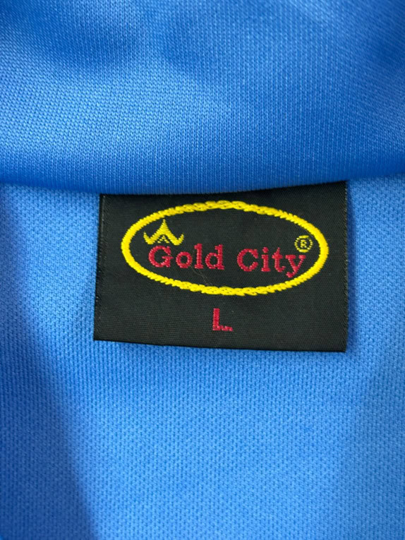 GOLD CITY ΖΑΚΕΤΑ ΦΟΡΜΑΣ RETRO SPORTSWEAR ΜΠΛΕ ΑΝΤΡΙΚΟ PRE OWNED L