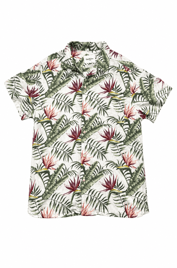GOODLIFEWOVEN SHIRT TROPICAL PRINT MULTICOLOR ΑΝΤΡΙΚΟ PRE OWNED S