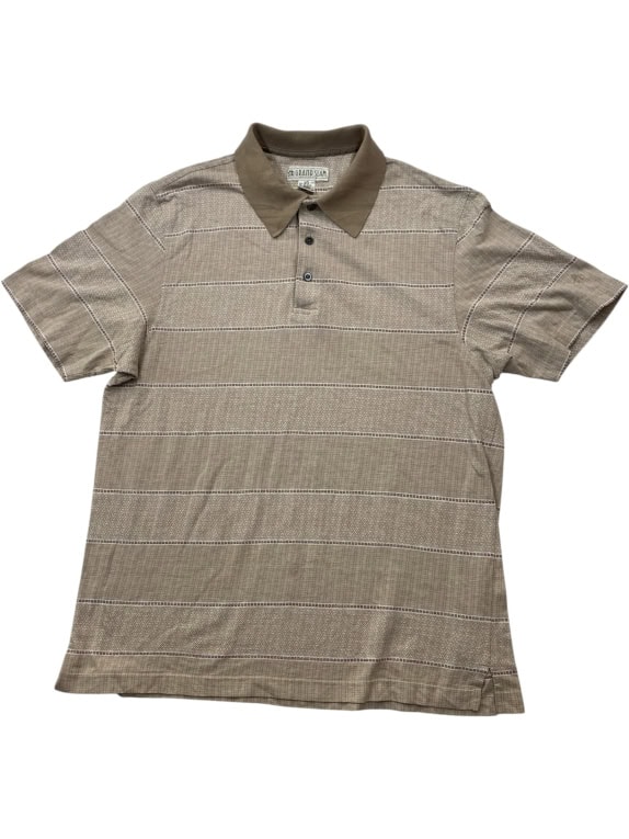 Grand Slam Polo Shirt Μπεζ Ριγέ Classic Fit Unisex