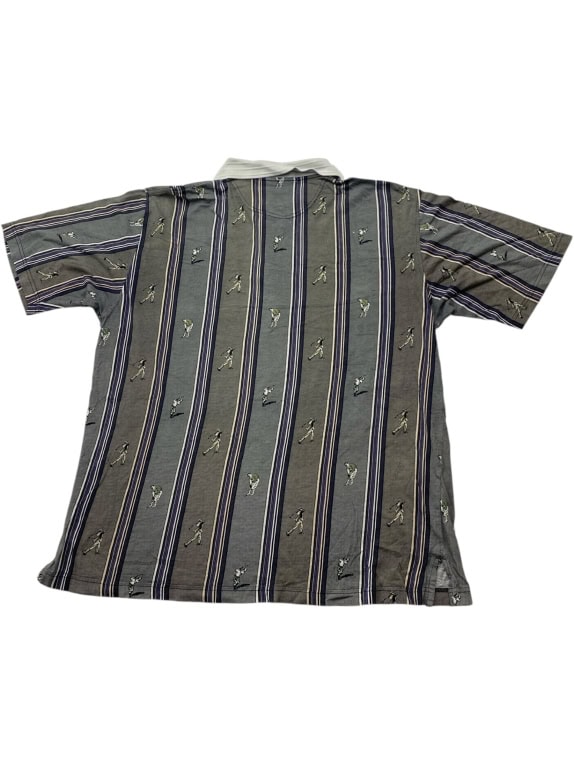 Grand Slam Polo Shirt Ριγέ Με Golf Print UNISEX L