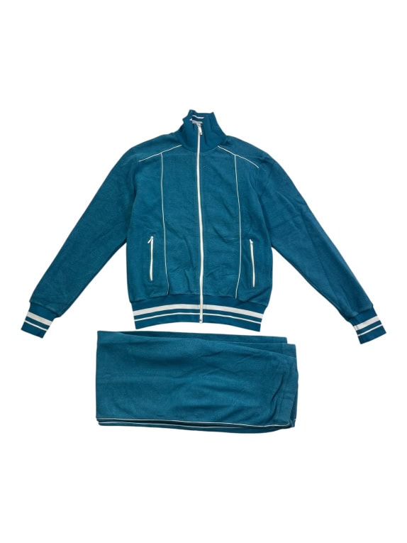 Grasshoppers Φόρμα Σετ Vintage Zip Logo Πετρόλ Μπλε Γυναικείο S