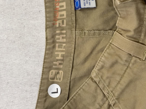 GRIPSWANY CARGO SHORTS UTILITY KHAKI MEN PRE OWNED L